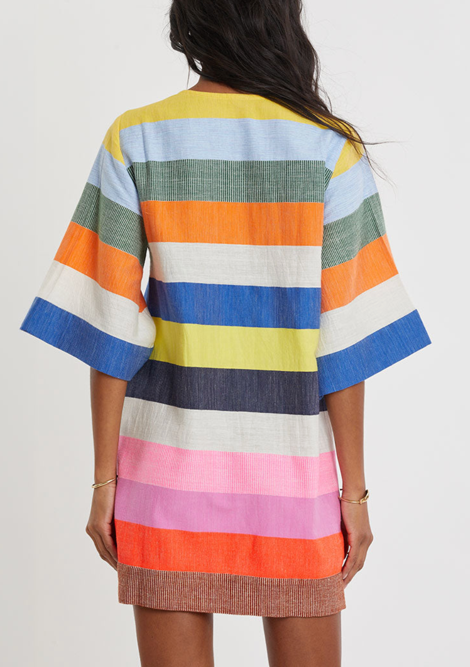 Belkis V Neck Caftan Pariti Fiesta