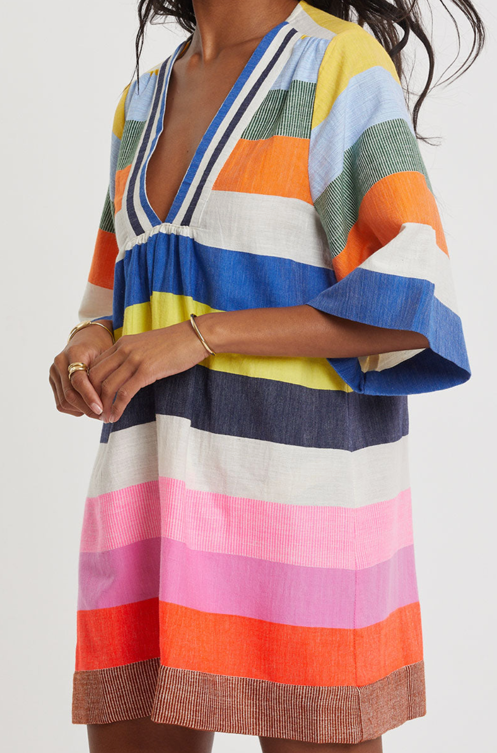 Belkis V Neck Caftan Pariti Fiesta