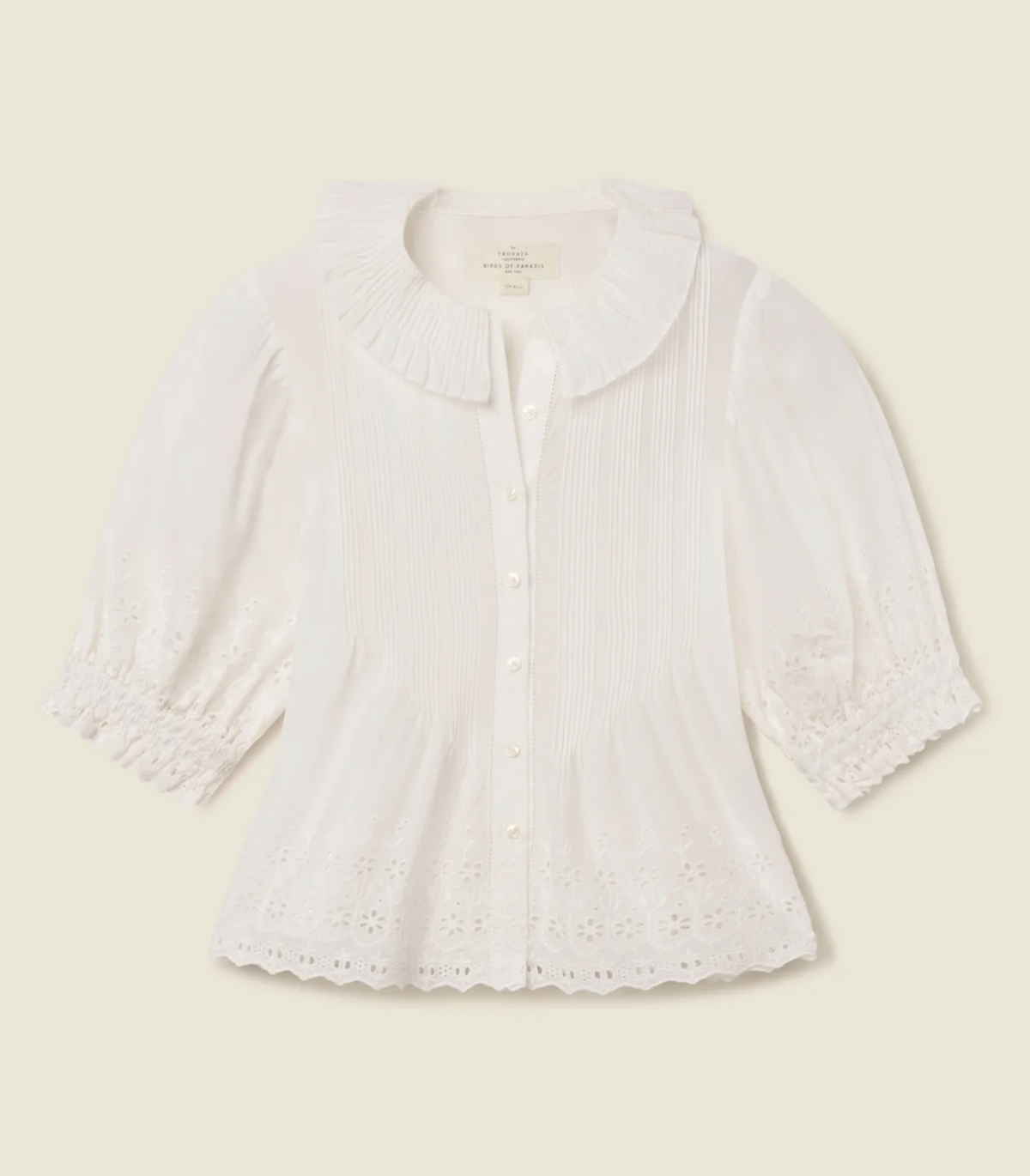 Jess blouse white eyelet