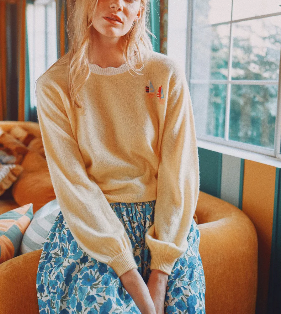 kate sweater soleil sailboats