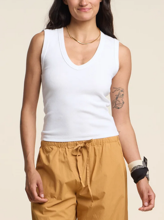 Demi Tank Top White
