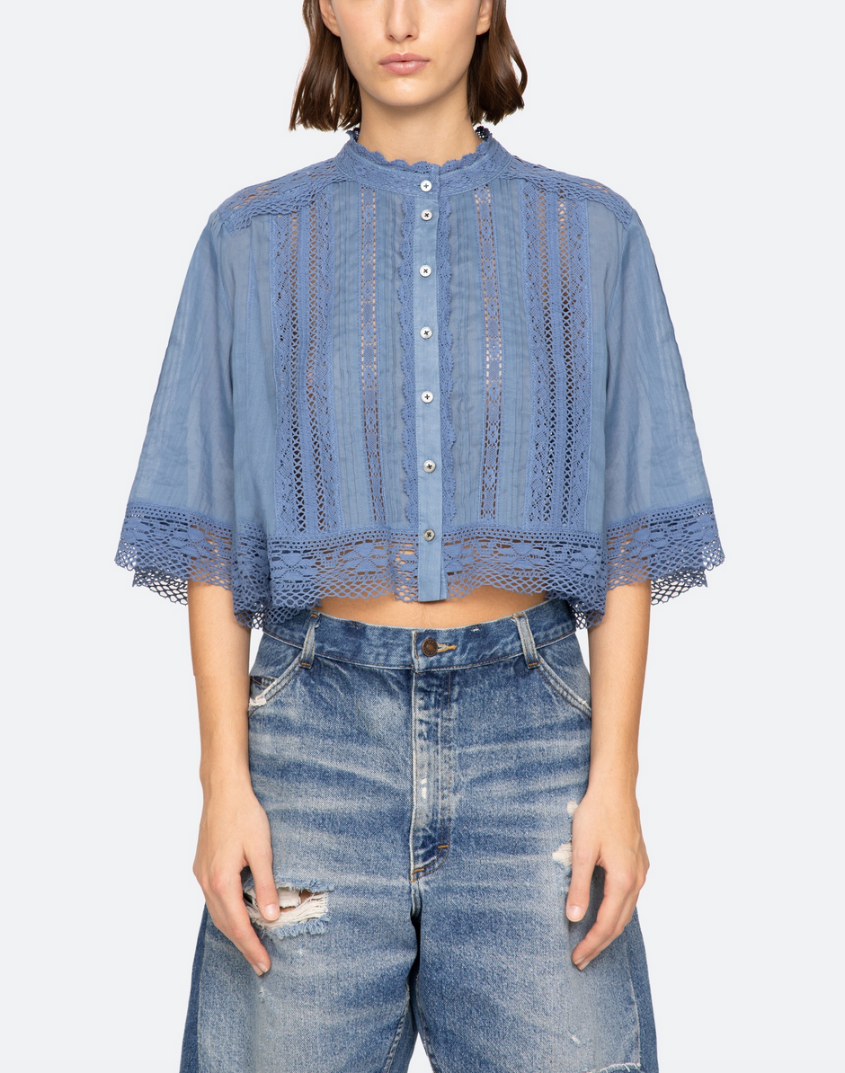 Pippa S/S Top Blue