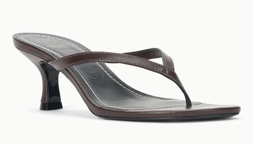 Freja thong kitten heel espresso