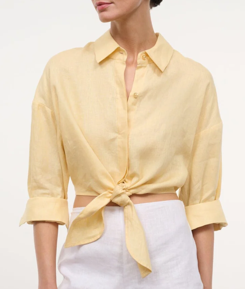 Lisa Linen top butter