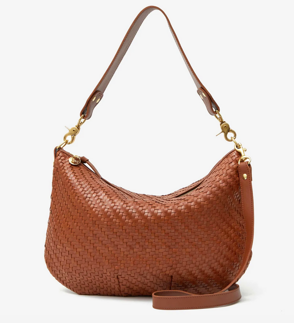 moyen messenger hazelnut woven zig-zag