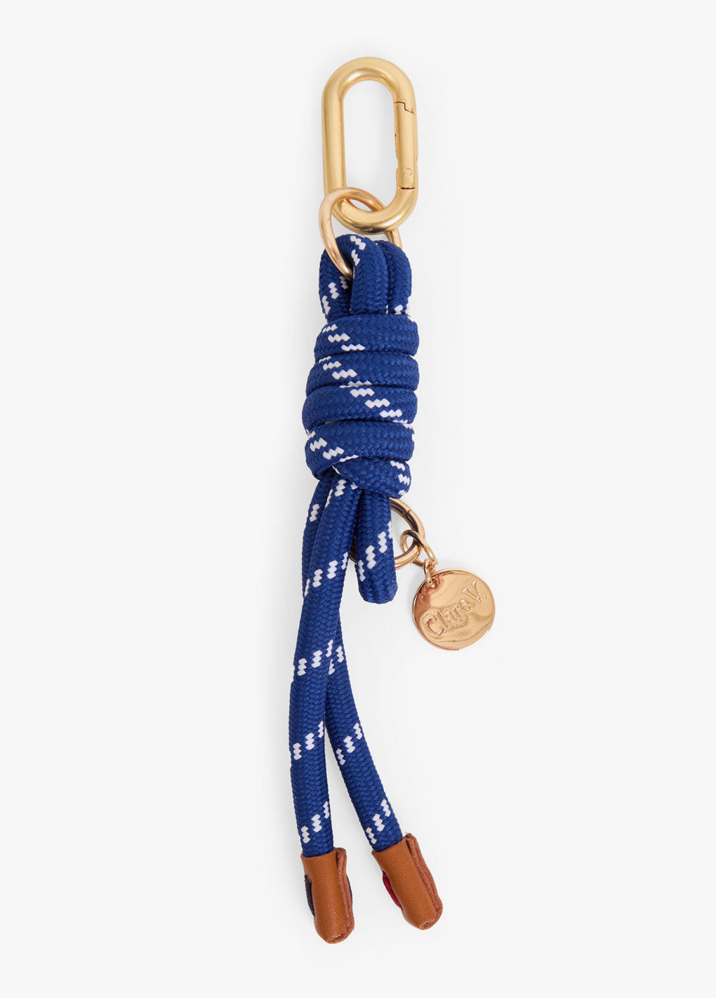 barrel knot fob navy