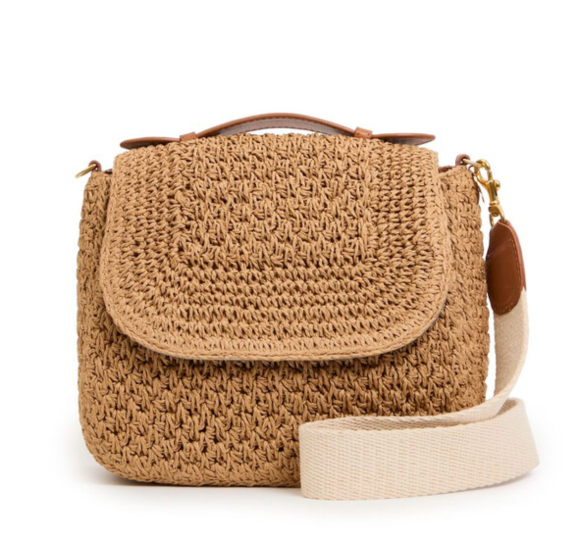 Louis w/ top handle palm twisted raffia