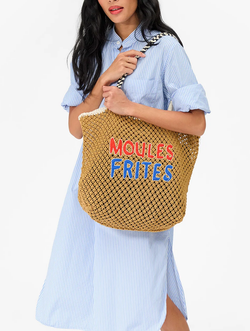 L'Été tote tan crochet Moules Frites