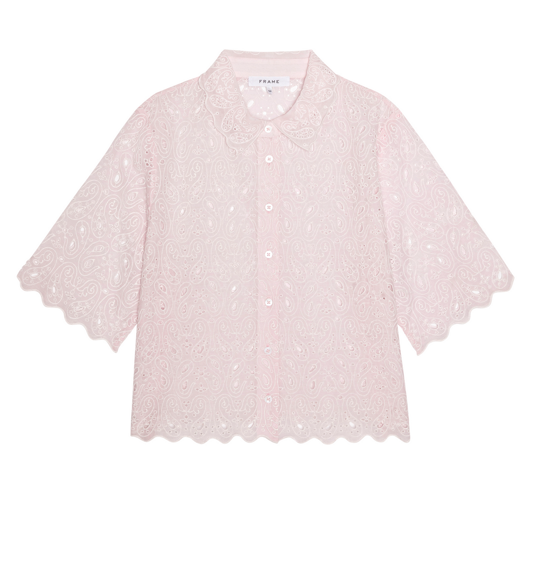 The paisley eyelet top bubble gum