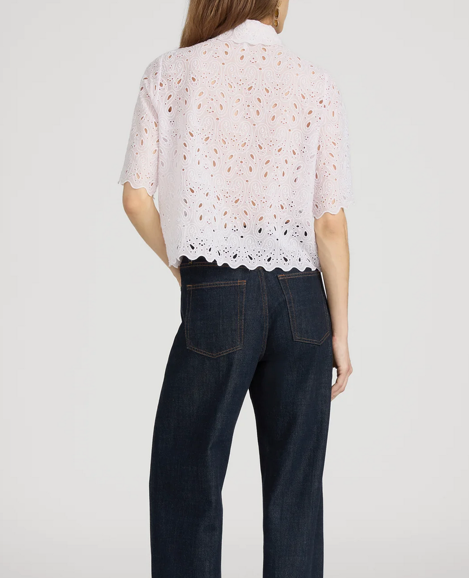 The paisley eyelet top bubble gum