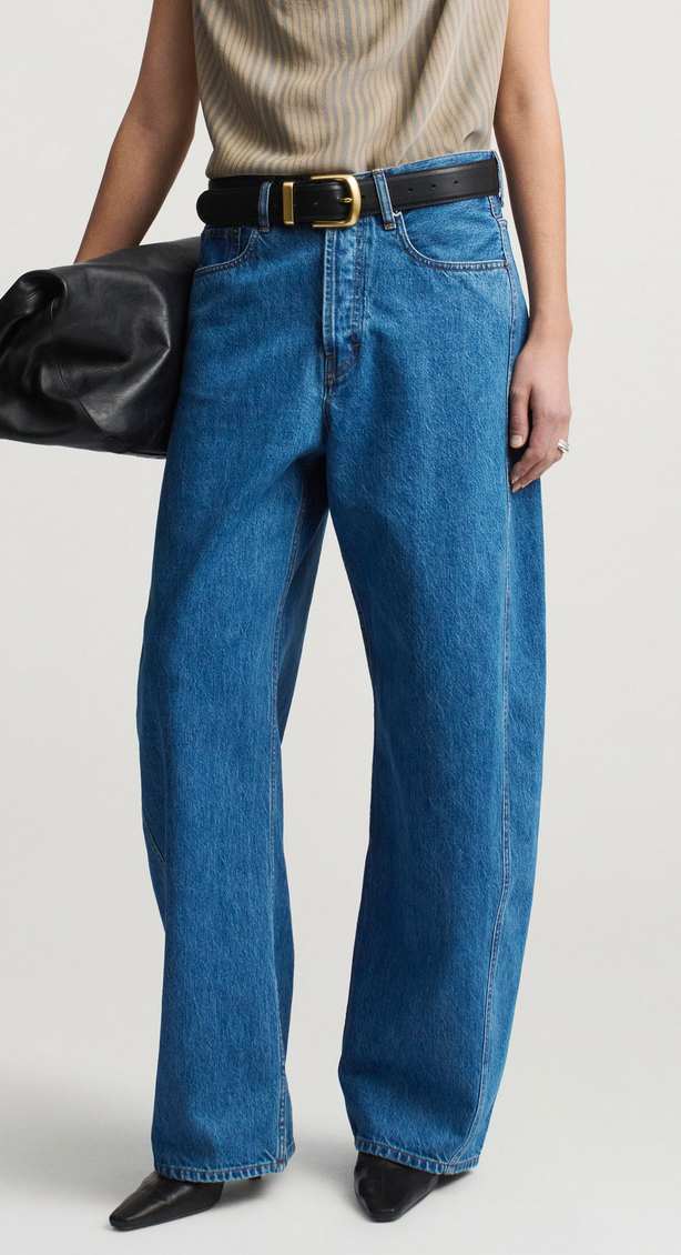 Callum barrel jean in cotton denim new blue