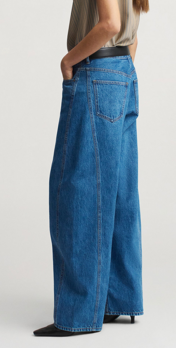 Callum barrel jean in cotton denim new blue