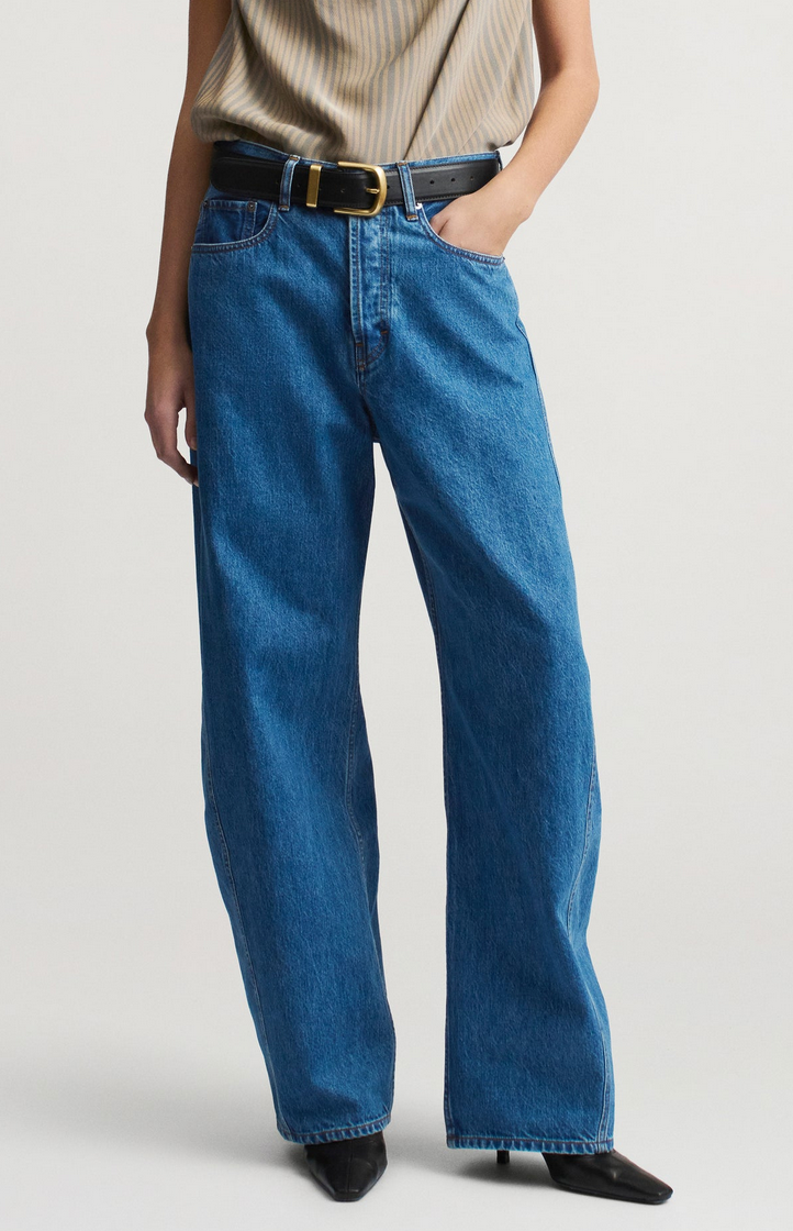Callum barrel jean in cotton denim new blue