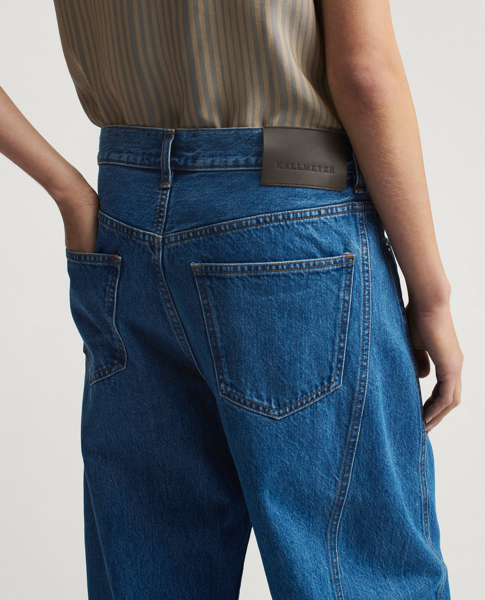 Callum barrel jean in cotton denim new blue