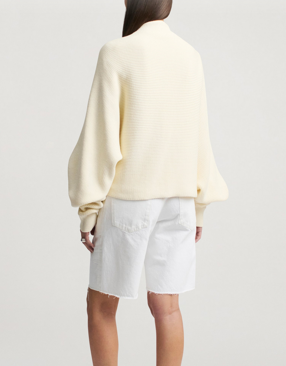 Yara shrug in cotton knit cream