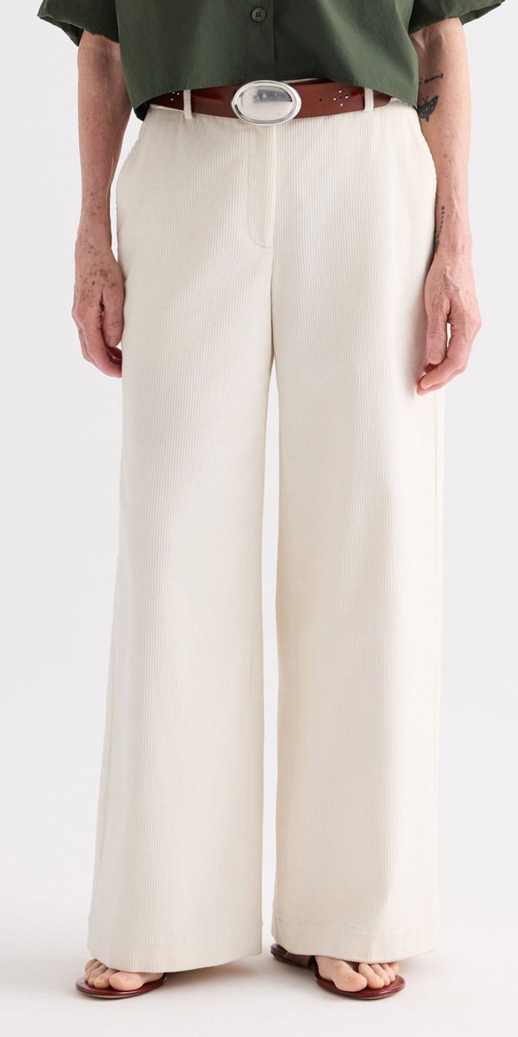 Dylan Pant In Corduroy White