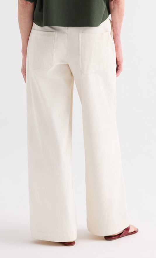 Dylan Pant In Corduroy White