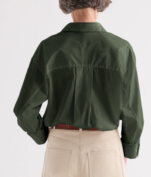 Newest Earl Shirt In Superfine Cotton Shirting Rosin