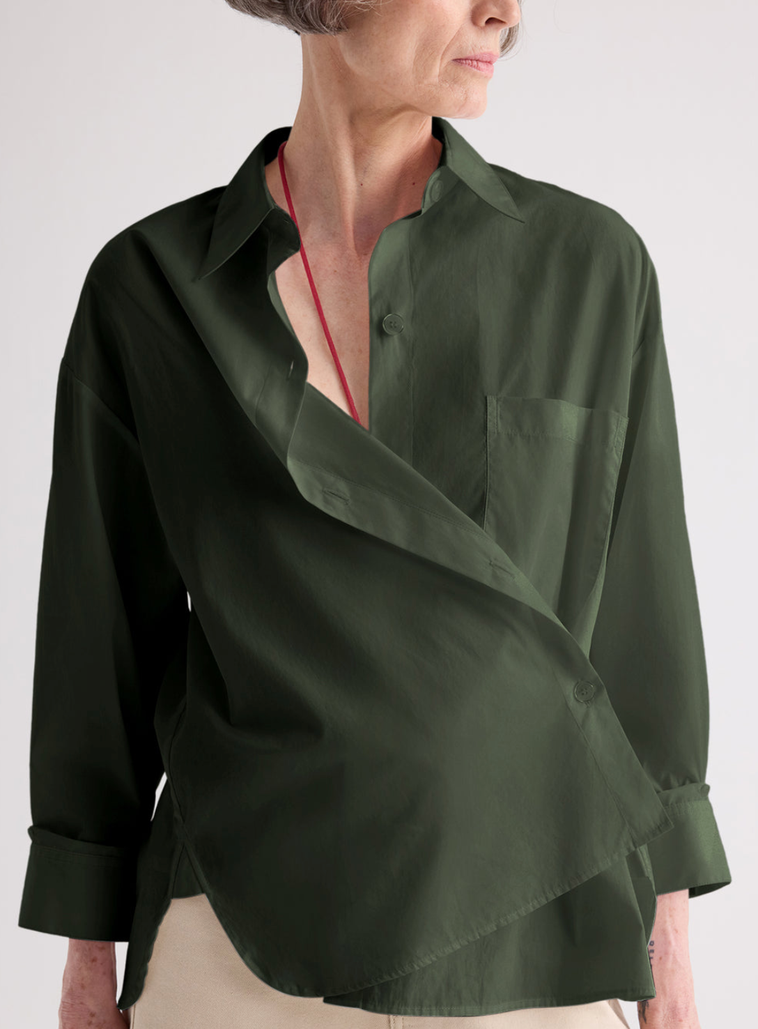 Newest Earl Shirt In Superfine Cotton Shirting Rosin