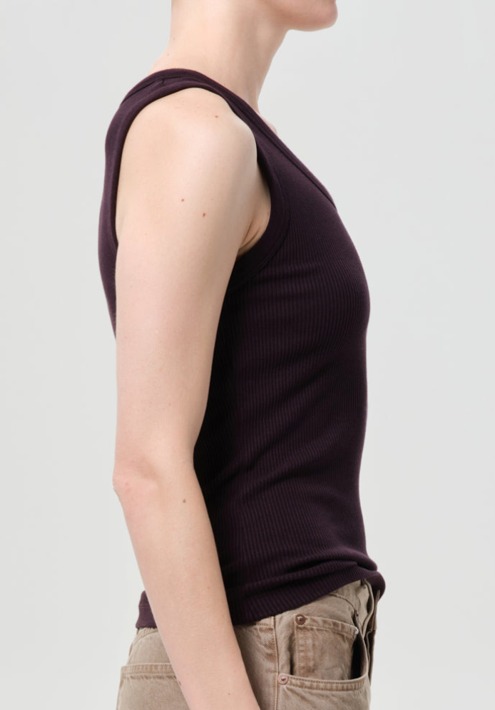 Poppy Tank In Eggplant