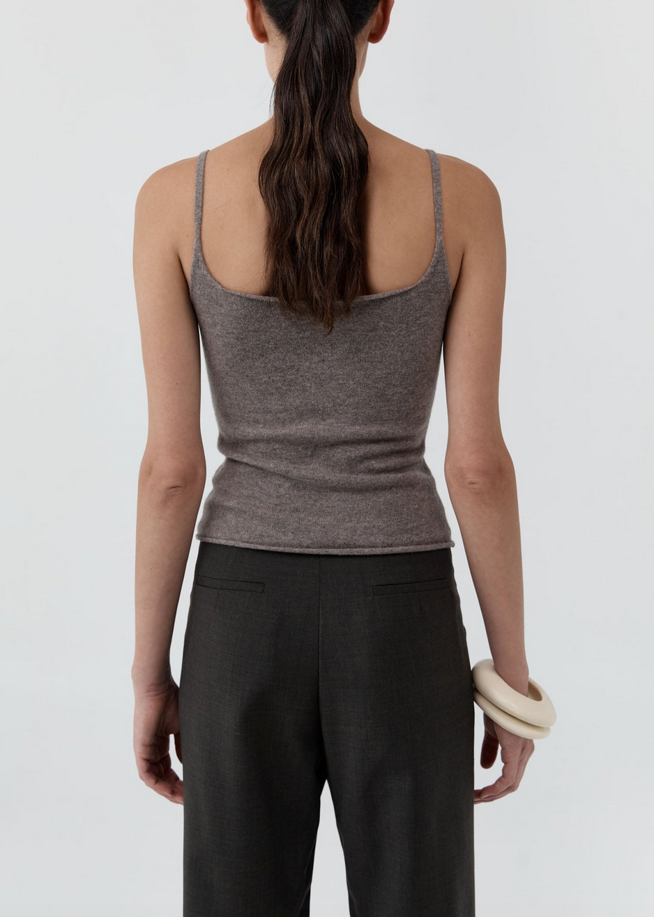 Merino wool slim tank vapor