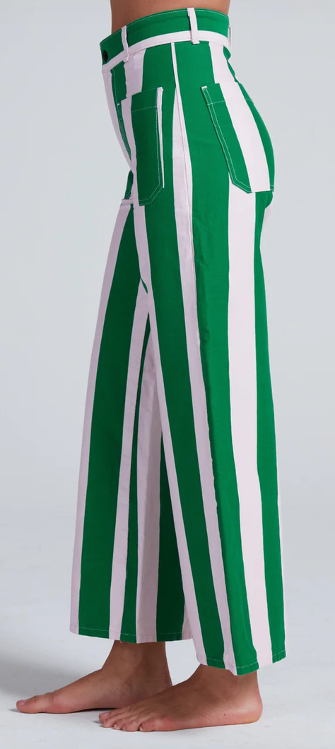 Cropped sailor beverly stripe