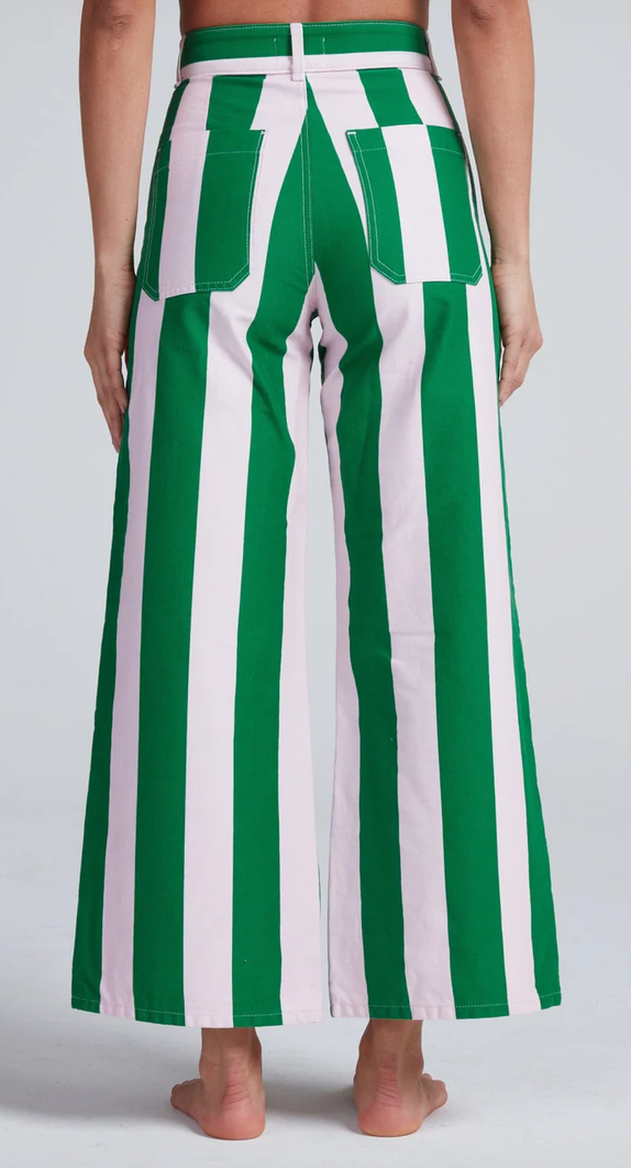 Cropped sailor beverly stripe