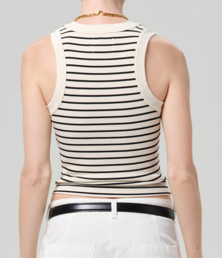 Caralyn Tank In Quartz Stripe