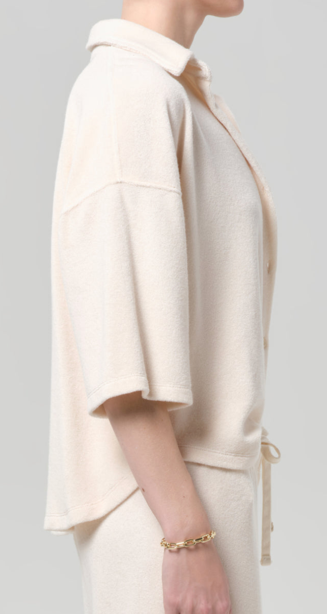 Francis Knit Shirt In Cream
