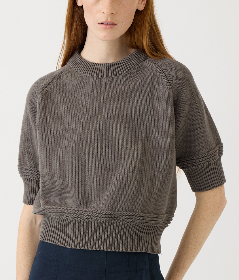 Daria Cotton Top Smoke