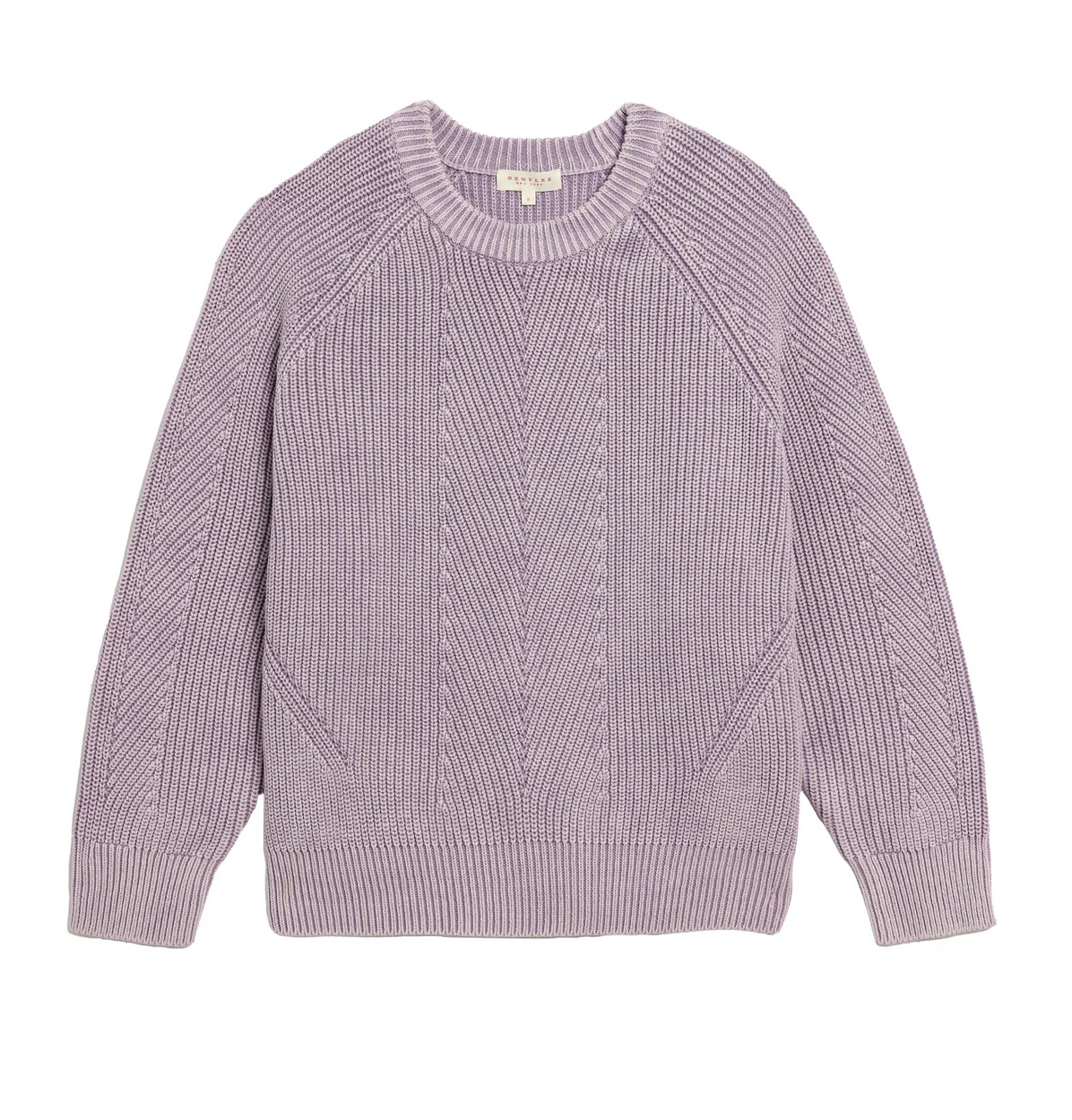 Chelsea cotton crewneck sweater thistle