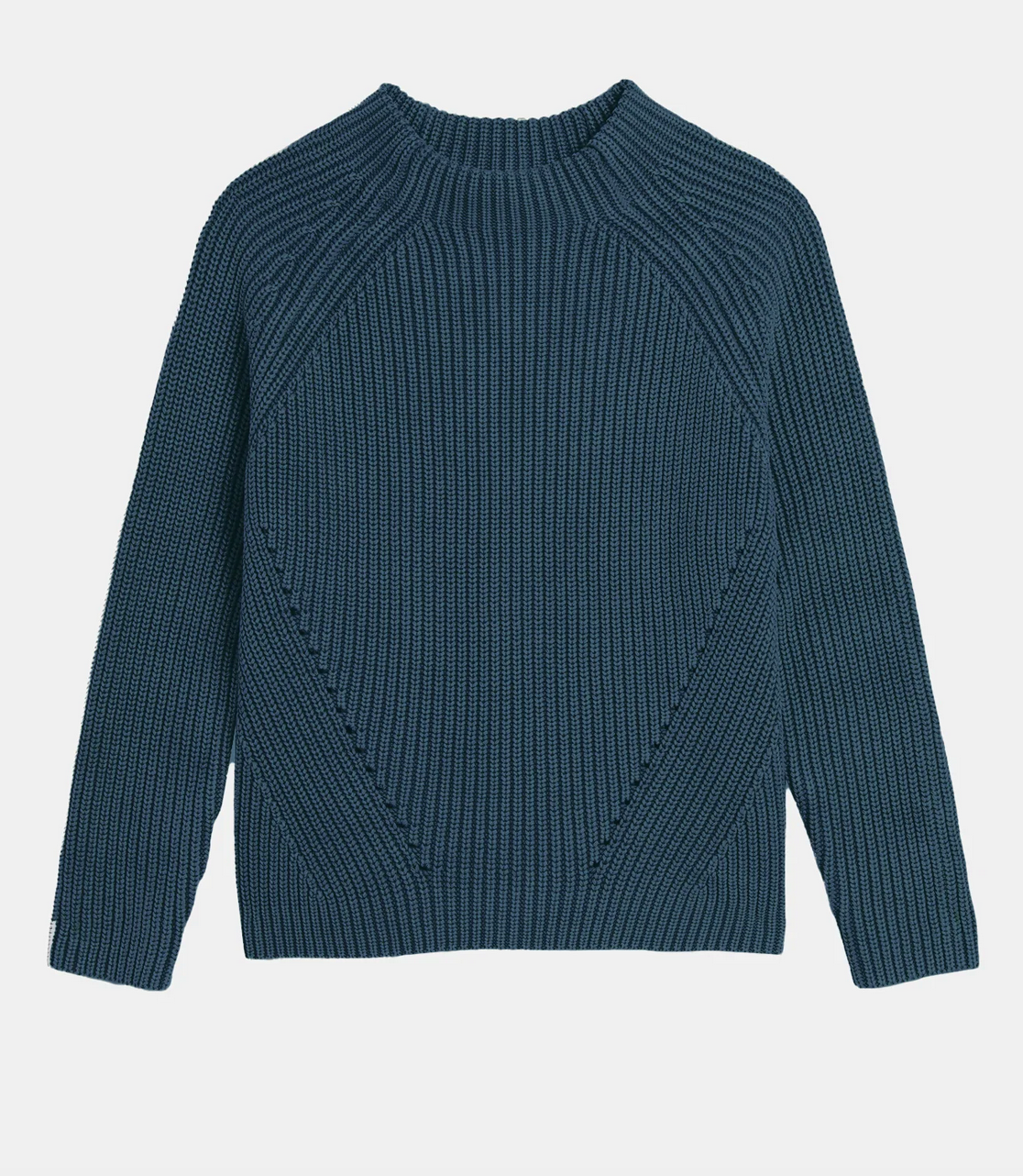 daphne washed cotton sweater indigo