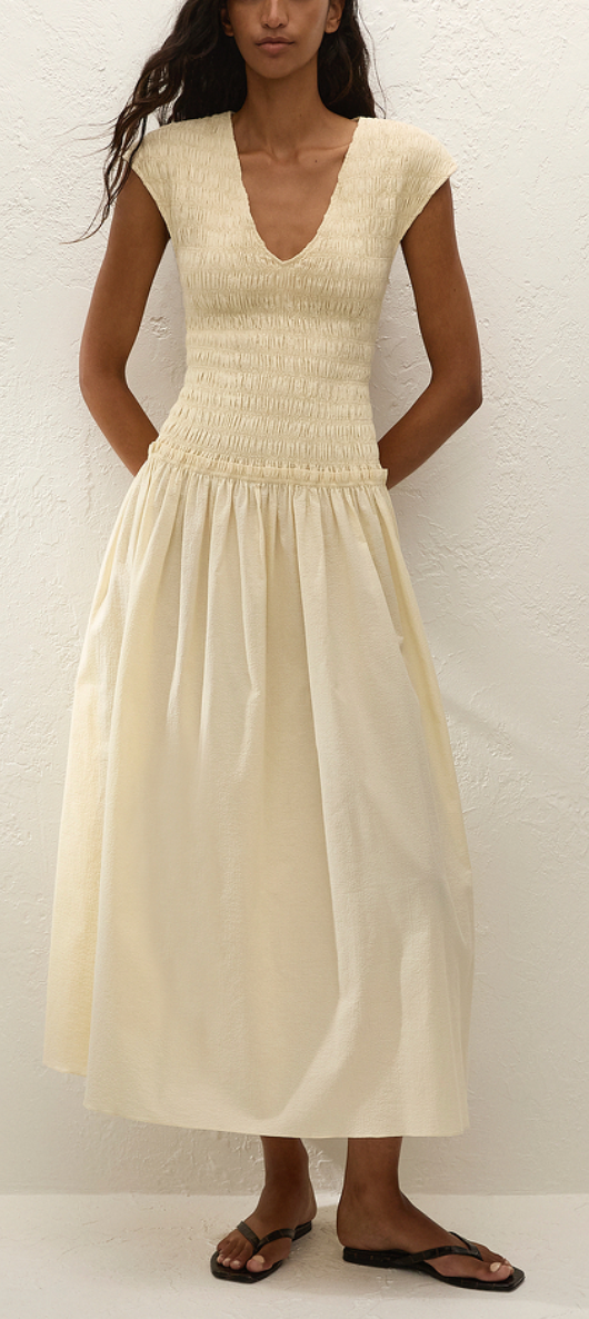 Carmen Maxi Dress Milk
