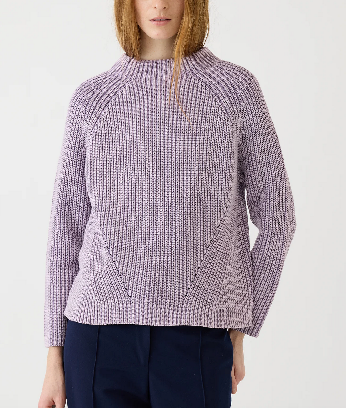 daphne washed cotton sweater thistle