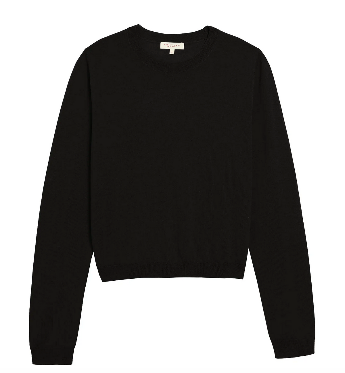 Laina superfine merino wool sweater black