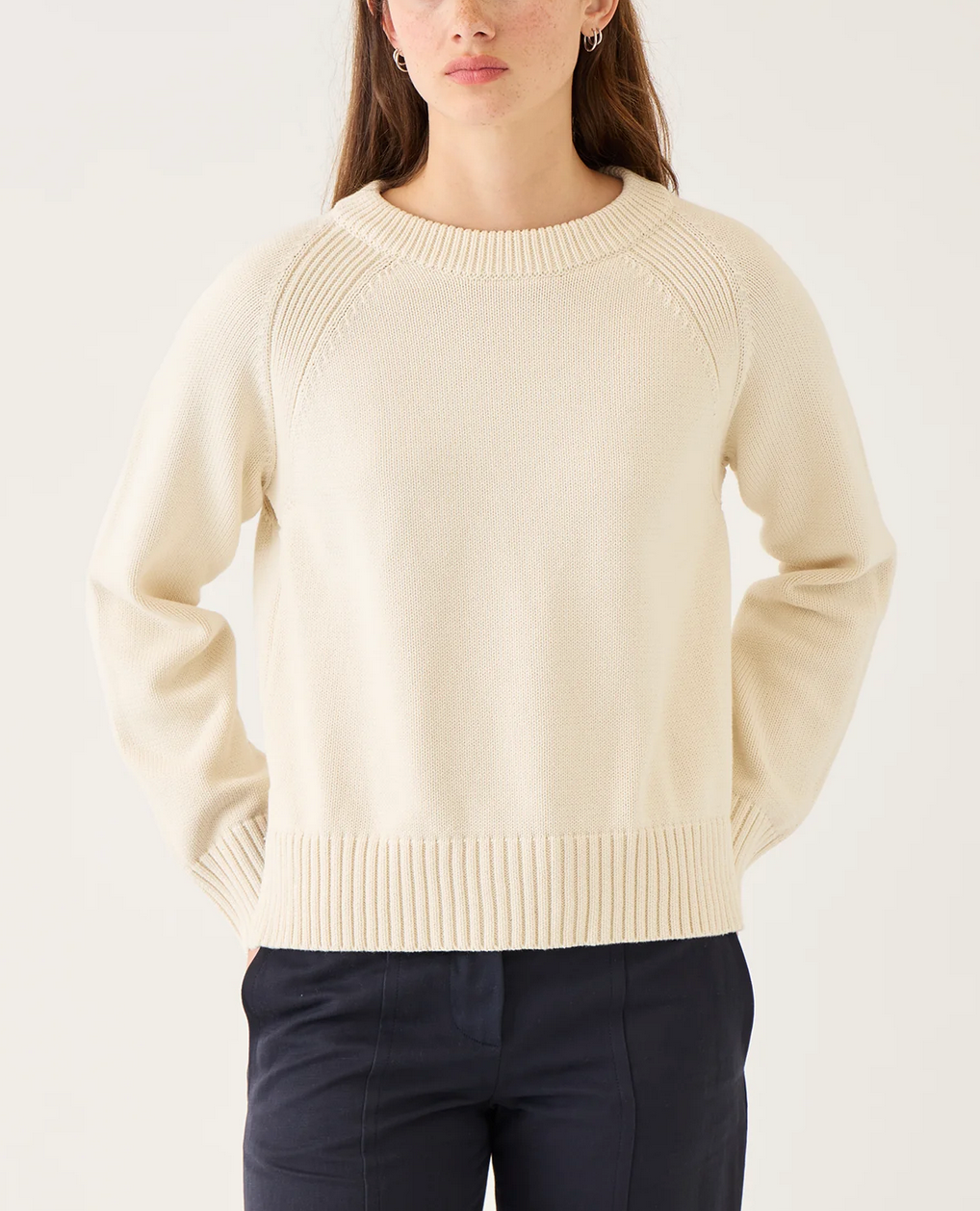 Natalia cotton sweater off white