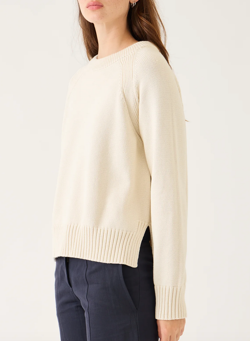 Natalia cotton sweater off white