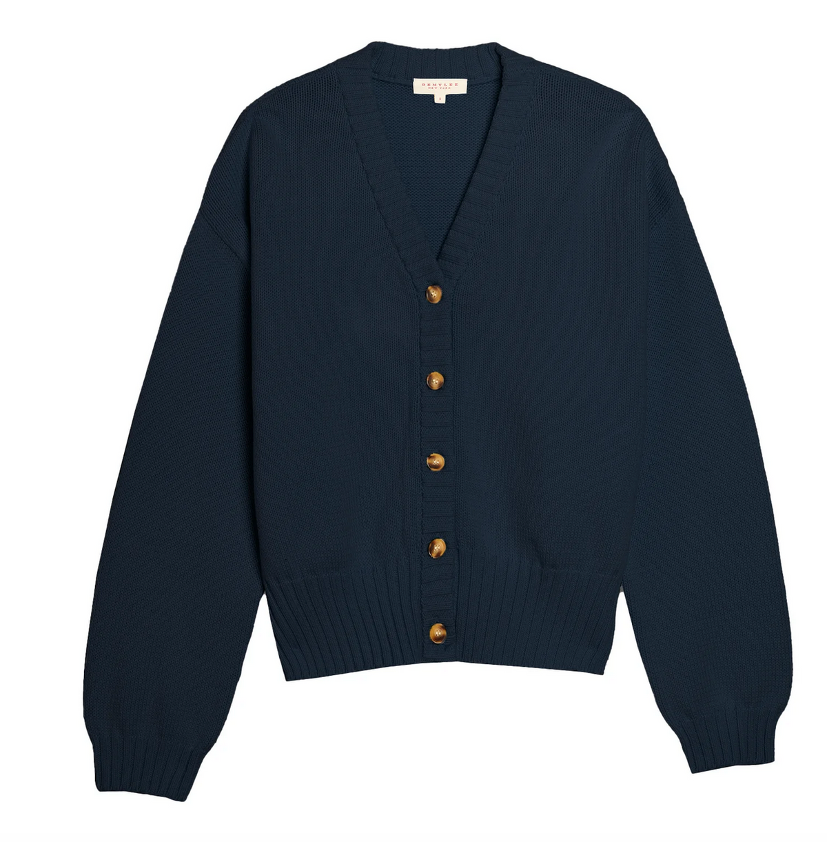 vivian cotton cardigan navy