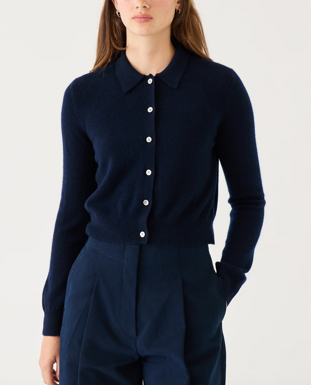 wendy cashmere cardigan navy
