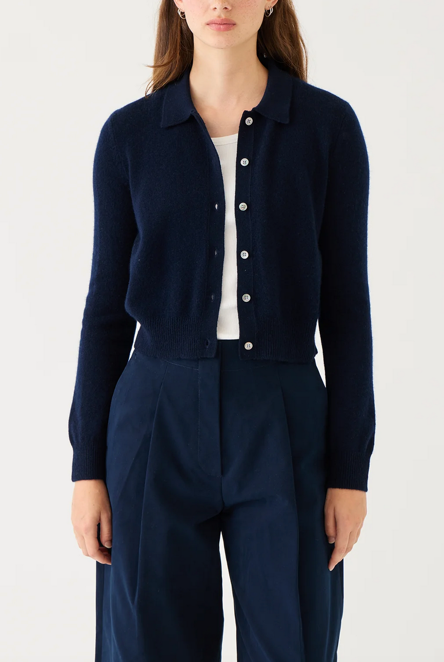 wendy cashmere cardigan navy