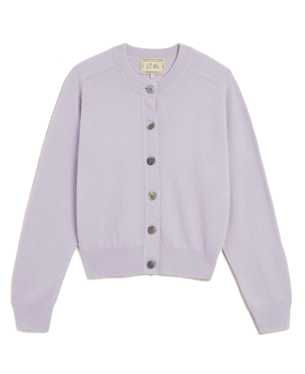 Gwen cashmere cardigan thistle