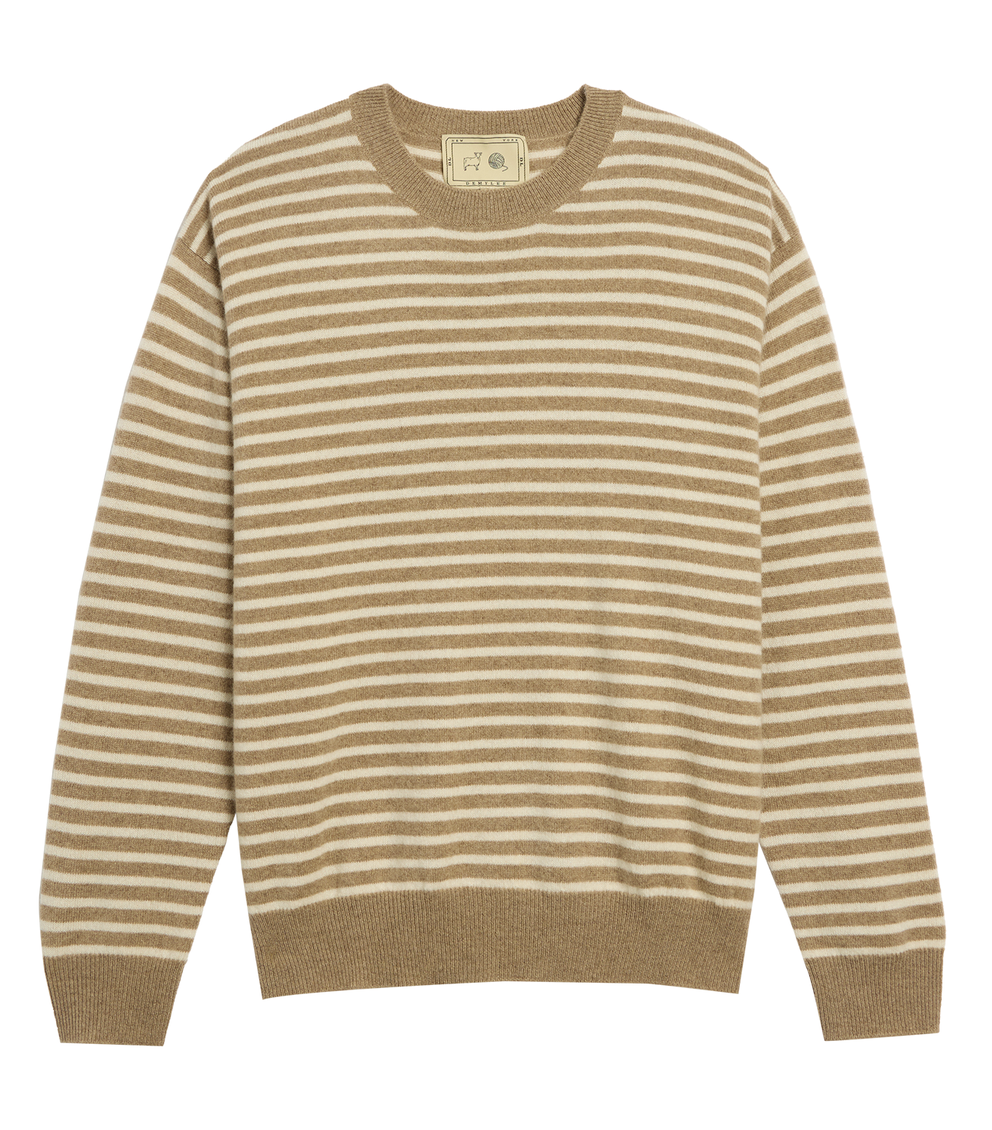 Neve Cashmere Sweater Fawn Ivory