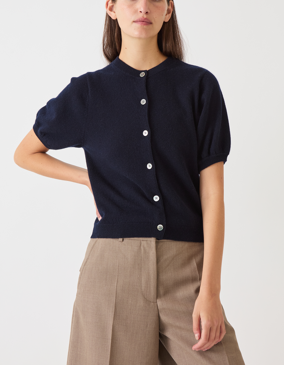 Zoe Cashmere Cardigan Navy