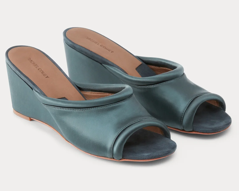 Open Toe Bully Mule Dark Juniper
