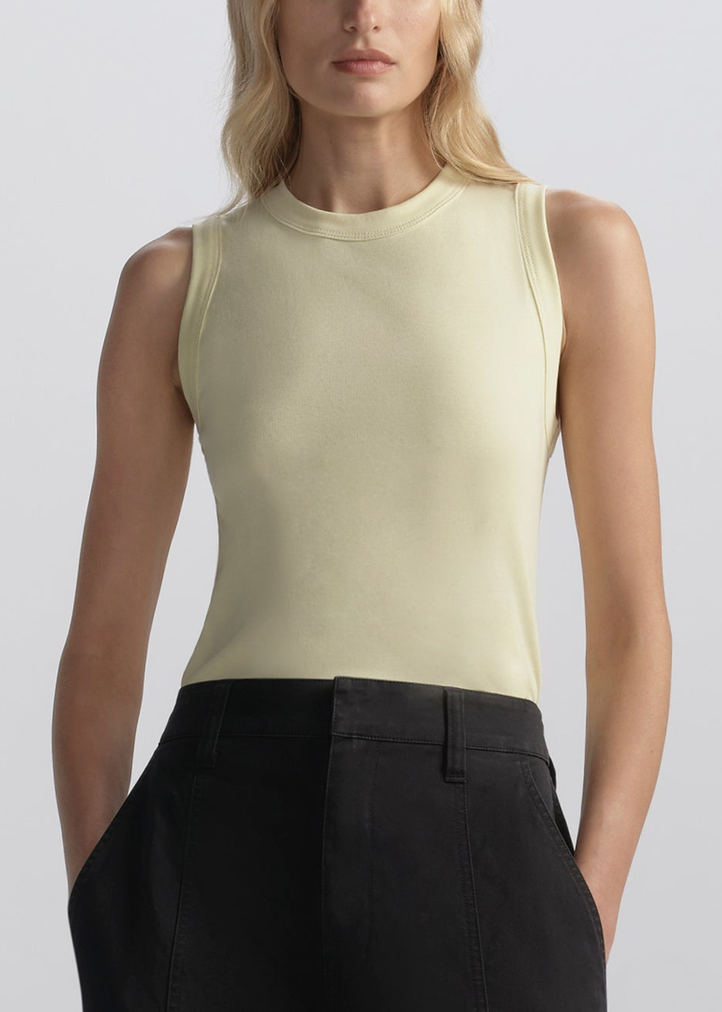 Hadley Cotton Rib Tank Light Canary