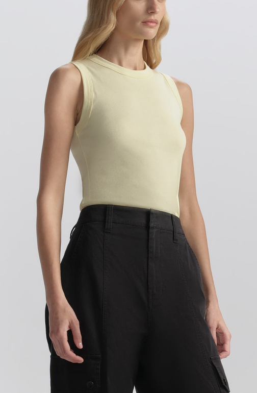 Hadley Cotton Rib Tank Light Canary