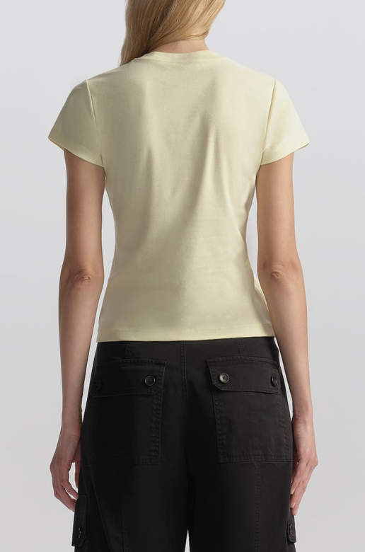 Harper Cotton Tee Light Canary