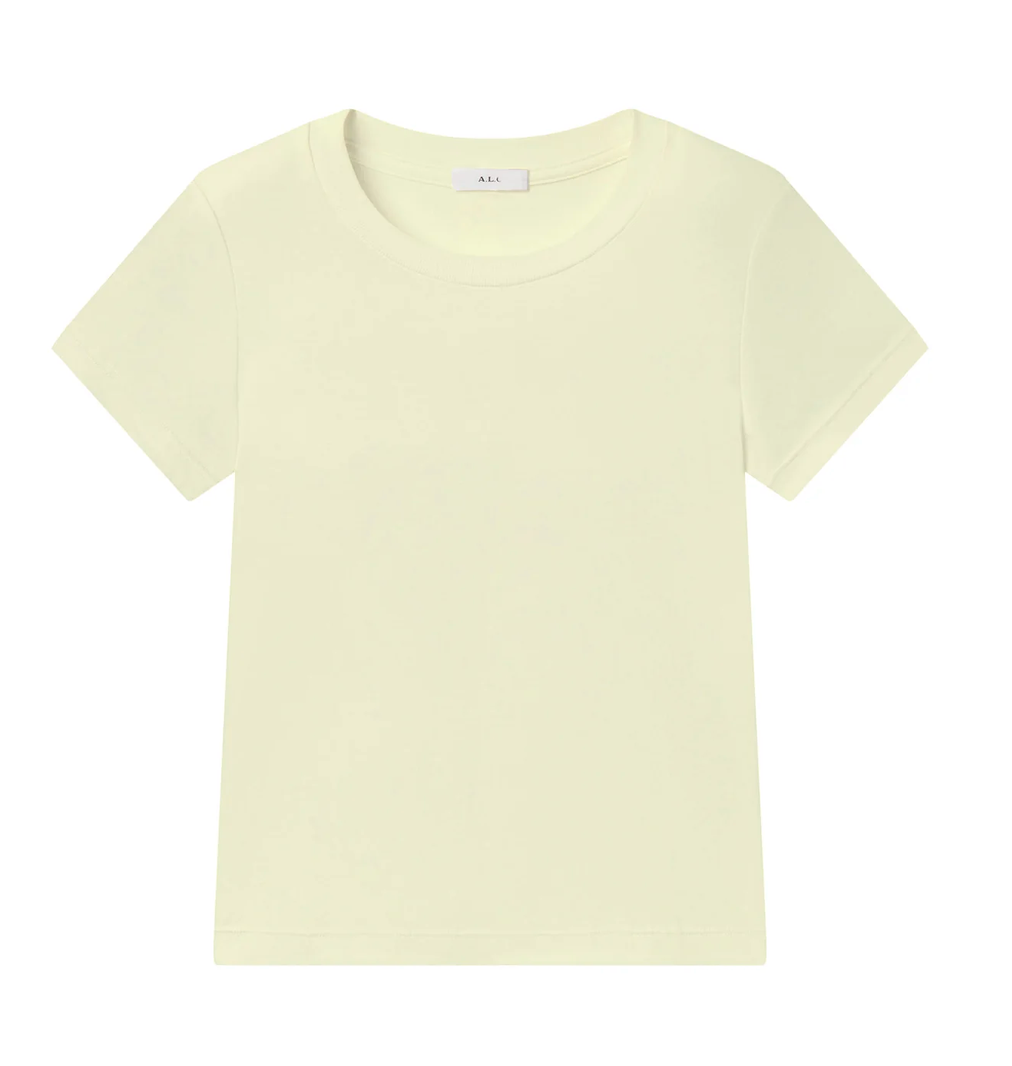 Harper Cotton Tee Light Canary