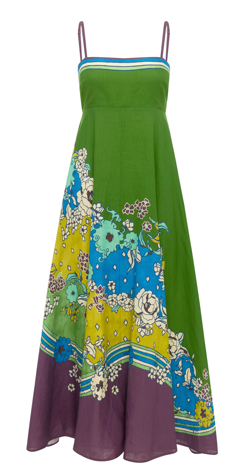 Nanci sun dress multi green purple