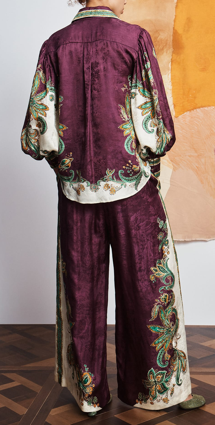 Ruthie shirt silk blend multi